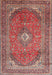 Machine Washable Traditional Camel Brown Rug, wshtr4833