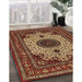 Machine Washable Traditional Peru Brown Rug in a Family Room, wshtr485