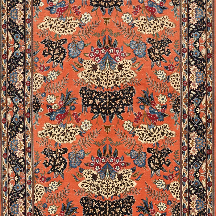 Traditional Saffron Red Persian Rug, tr487