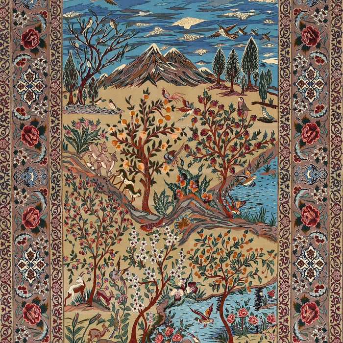 Traditional Brown Animal Rug, tr488