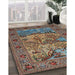 Machine Washable Traditional Brown Rug in a Family Room, wshtr488