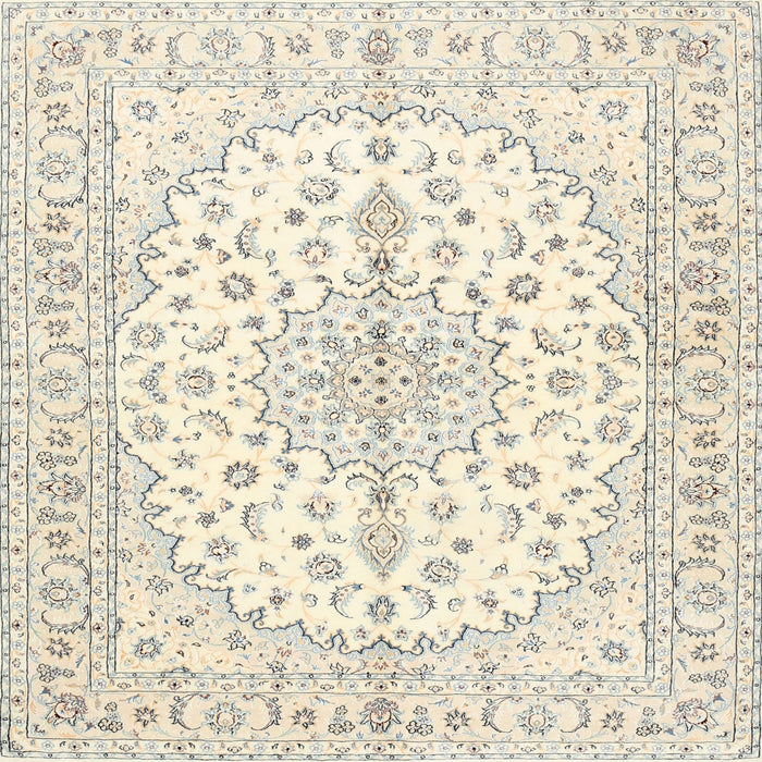 Round Machine Washable Traditional Sage Green Rug, wshtr489
