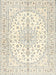 Traditional Sage Green Medallion Rug, tr489