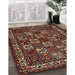Machine Washable Traditional Maroon Red Rug in a Family Room, wshtr491