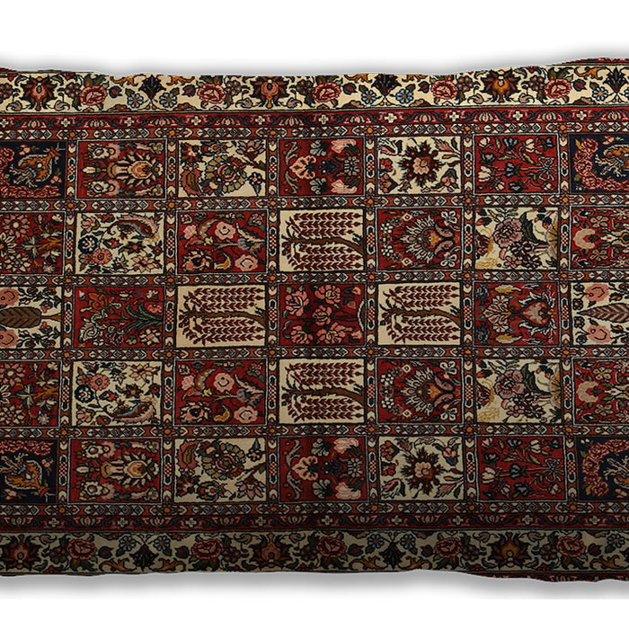 Traditional Classic Rectangular Maroon Red Lumbar Throw Pillow, 13 inch by 19 inch, lbtr491