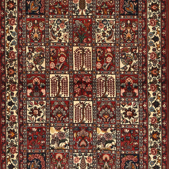 Traditional Maroon Red Animal Rug, tr491