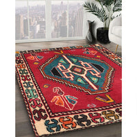 Traditional Dark Almond Brown Persian Rug, tr493