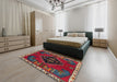 Machine Washable Traditional Red Rug in a Bedroom, wshtr494