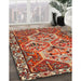 Traditional Sand Brown Persian Rug in Family Room, tr495