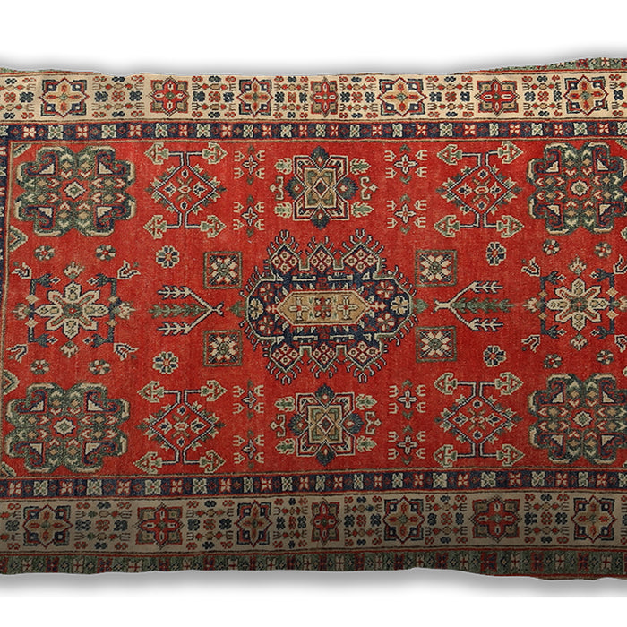 Traditional Classic Rectangular Red Lumbar Throw Pillow, 13 inch by 19 inch, lbtr497