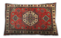 Traditional Classic Rectangular Peru Brown Lumbar Throw Pillow, 13 inch by 19 inch, lbtr498