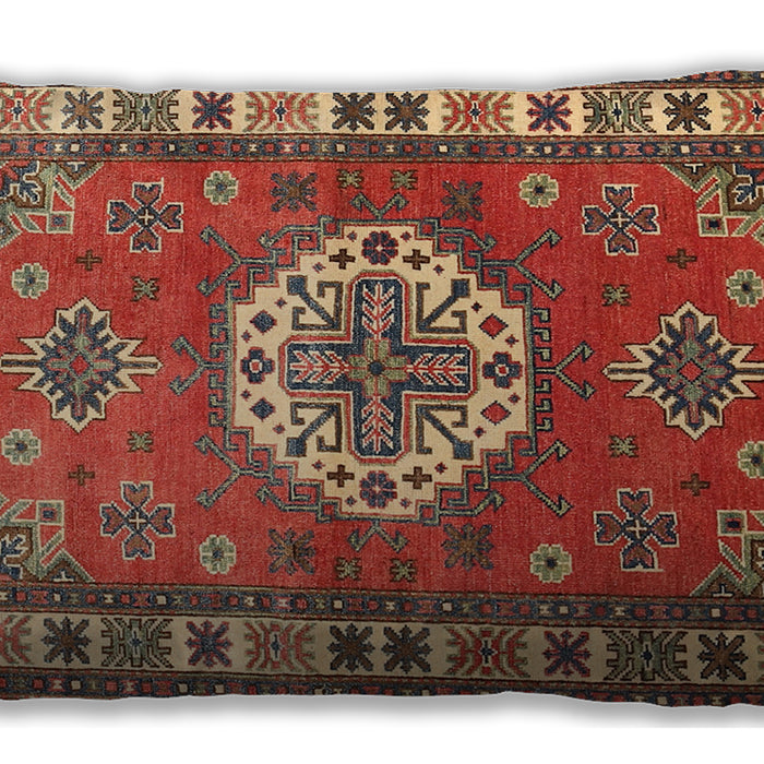 Traditional Classic Rectangular Peru Brown Lumbar Throw Pillow, 13 inch by 19 inch, lbtr498