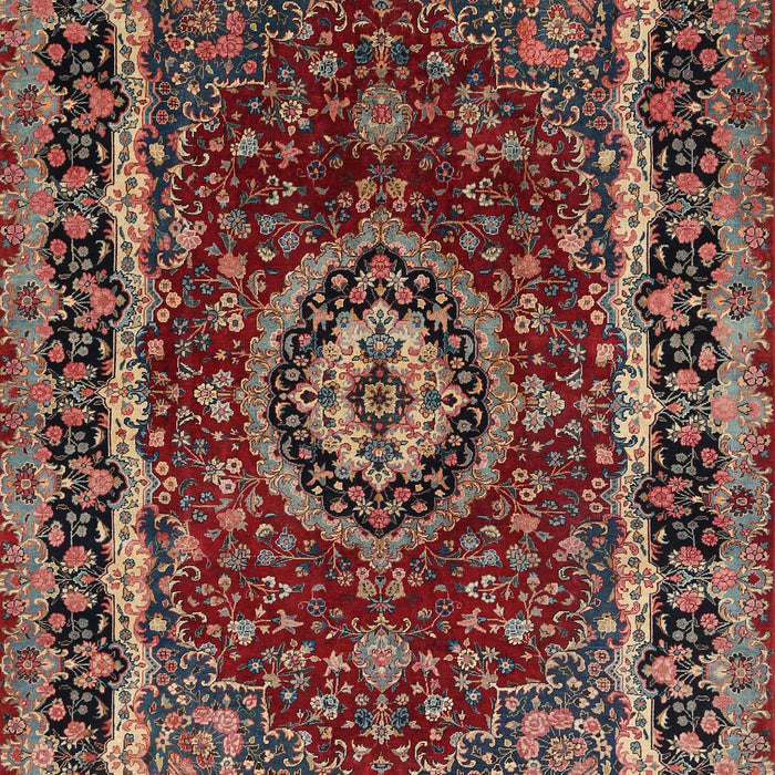 Machine Washable Traditional Orange Salmon Pink Rug, wshtr499