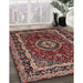 Machine Washable Traditional Orange Salmon Pink Rug in a Family Room, wshtr499