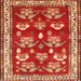 Square Traditional Red Animal Rug, tr4