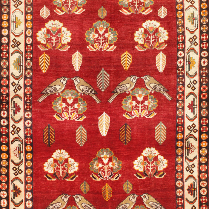 Machine Washable Traditional Red Rug, wshtr4