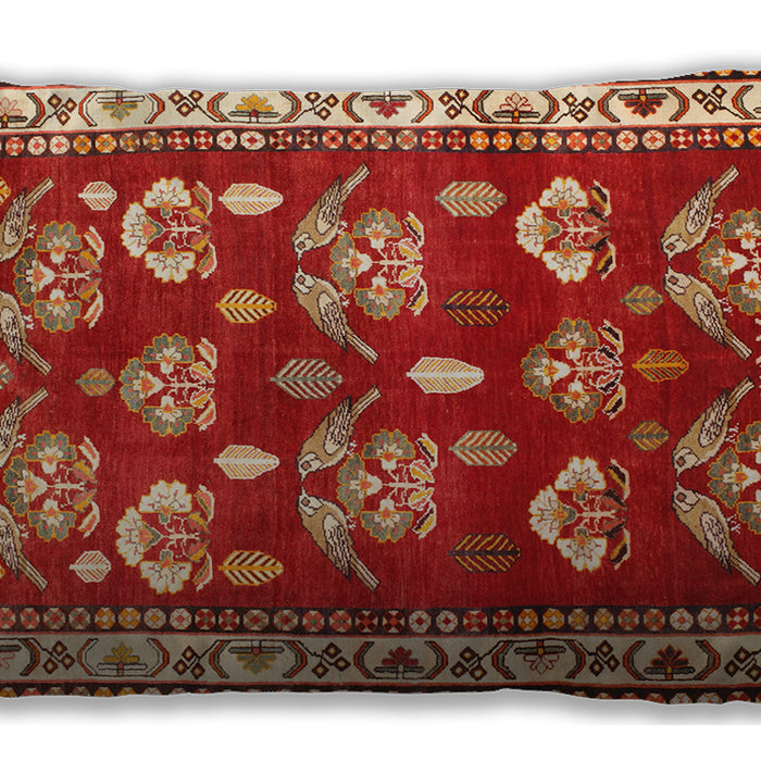 Traditional Classic Rectangular Red Lumbar Throw Pillow, 13 inch by 19 inch, lbtr4