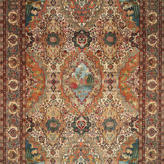 Traditional Brown Persian Rug, tr501