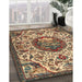 Machine Washable Traditional Sangria Brown Rug in a Family Room, wshtr503