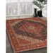 Machine Washable Traditional Saffron Red Rug in a Family Room, wshtr506