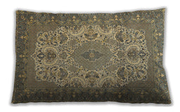 Traditional Classic Rectangular Dark Brown Lumbar Throw Pillow, 13 inch by 19 inch, lbtr508