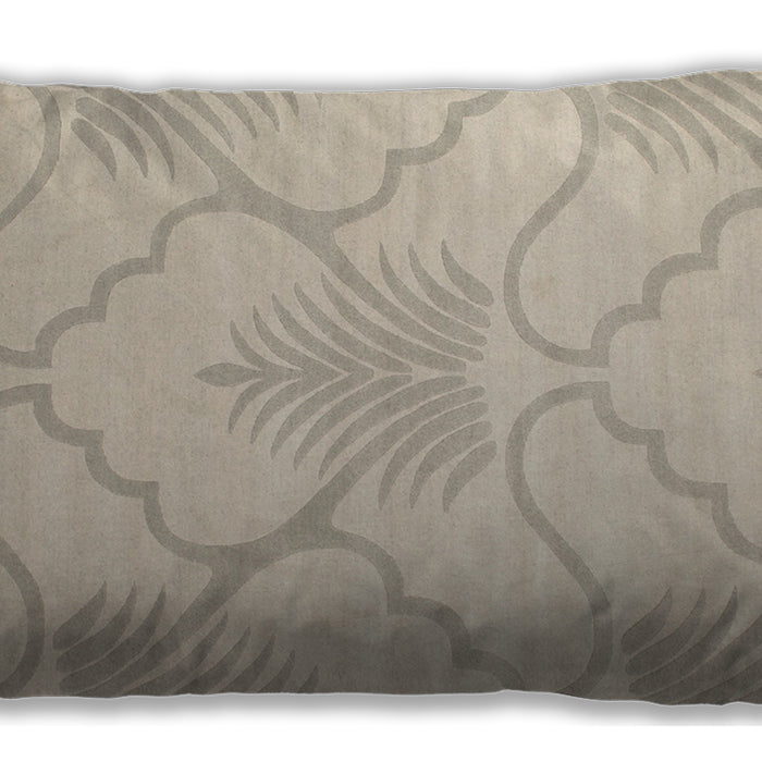 Traditional Classic Rectangular Tan Brown Lumbar Throw Pillow, 13 inch by 19 inch, lbtr509