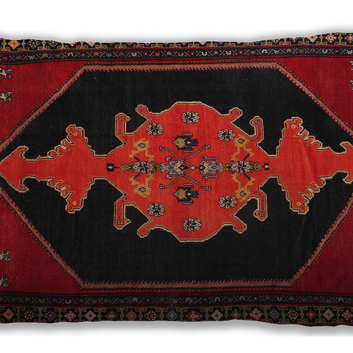 Traditional Classic Rectangular Dark Brown Lumbar Throw Pillow, 13 inch by 19 inch, lbtr50