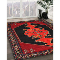 Traditional Dark Brown Persian Rug, tr50