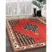 Machine Washable Traditional Orange Salmon Pink Rug in a Family Room, wshtr510