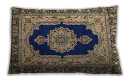 Traditional Classic Rectangular Black Lumbar Throw Pillow, 13 inch by 19 inch, lbtr511