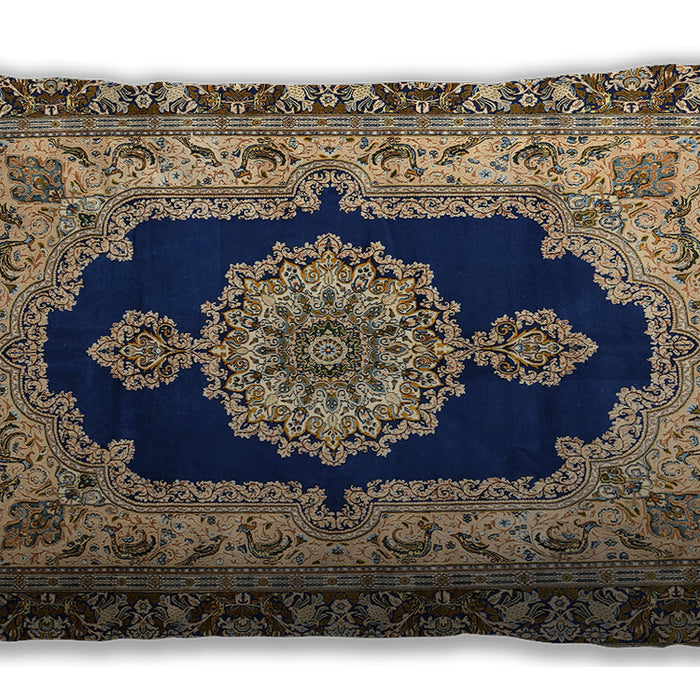 Traditional Classic Rectangular Black Lumbar Throw Pillow, 13 inch by 19 inch, lbtr511