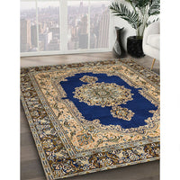 Traditional Black Medallion Rug, tr511