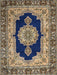 Traditional Black Medallion Rug, tr511