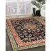 Traditional Red Medallion Rug in Family Room, tr515