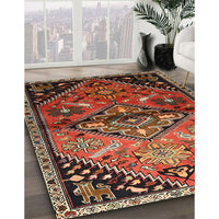 Traditional Saffron Red Persian Rug, tr516