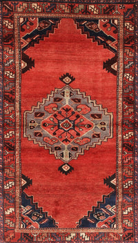 Machine Washable Traditional Red Rug, wshtr517