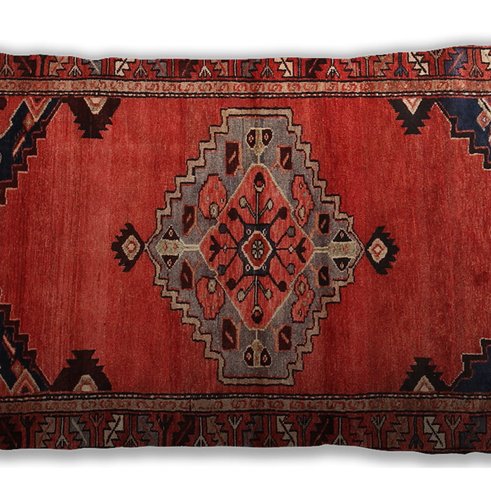 Traditional Classic Rectangular Red Lumbar Throw Pillow, 13 inch by 19 inch, lbtr517