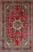 Traditional Saffron Red Medallion Rug, tr518