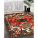 Traditional Crimson Red Persian Rug in Family Room, tr519