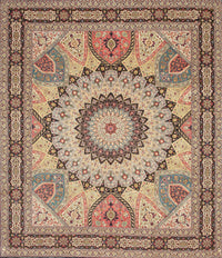 Machine Washable Traditional Chestnut Brown Rug, wshtr51