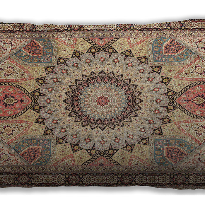 Traditional Classic Rectangular Chestnut Brown Lumbar Throw Pillow, 13 inch by 19 inch, lbtr51