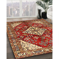 Traditional Sand Brown Medallion Rug, tr520