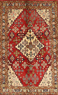 Machine Washable Traditional Sand Brown Rug, wshtr520