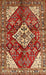 Machine Washable Traditional Sand Brown Rug, wshtr520