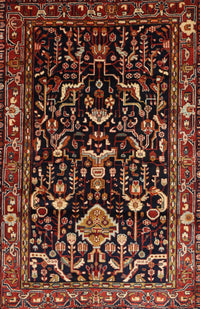 Machine Washable Traditional Deep Red Rug, wshtr522