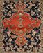 Machine Washable Traditional Vermilion Red Rug, wshtr523