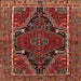 Square Traditional Red Persian Rug, tr524