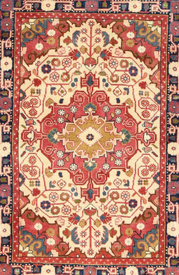 Machine Washable Traditional Red Rug, wshtr525