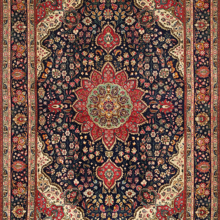 Traditional Orange Brown Medallion Rug, tr527