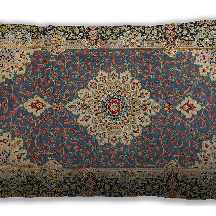 Traditional Classic Rectangular Brown Green Lumbar Throw Pillow, 13 inch by 19 inch, lbtr528